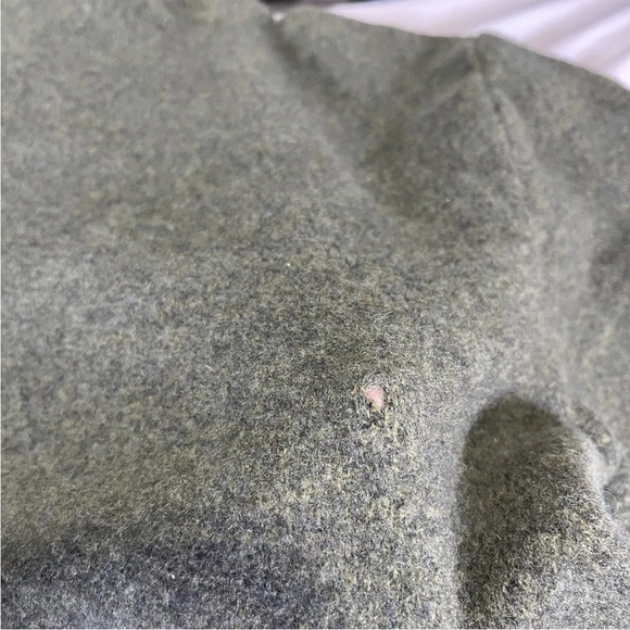 Lochaven of Scotland Sweater Mens M Moss Green 1/4 Zip 100% Wool Hunting Lodge - Picture 11 of 11